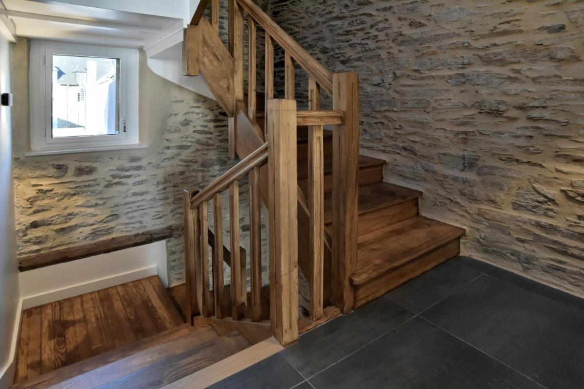 Lostra 2 - Appartement Avec Mezzanine, Front De Mer A Cancale Sur Le Port De La Houle Exterior photo