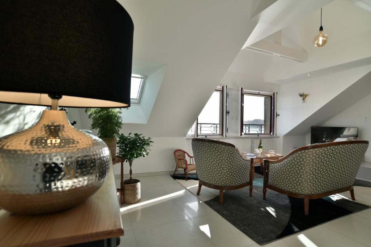 Lostra 2 - Appartement Avec Mezzanine, Front De Mer A Cancale Sur Le Port De La Houle Exterior photo